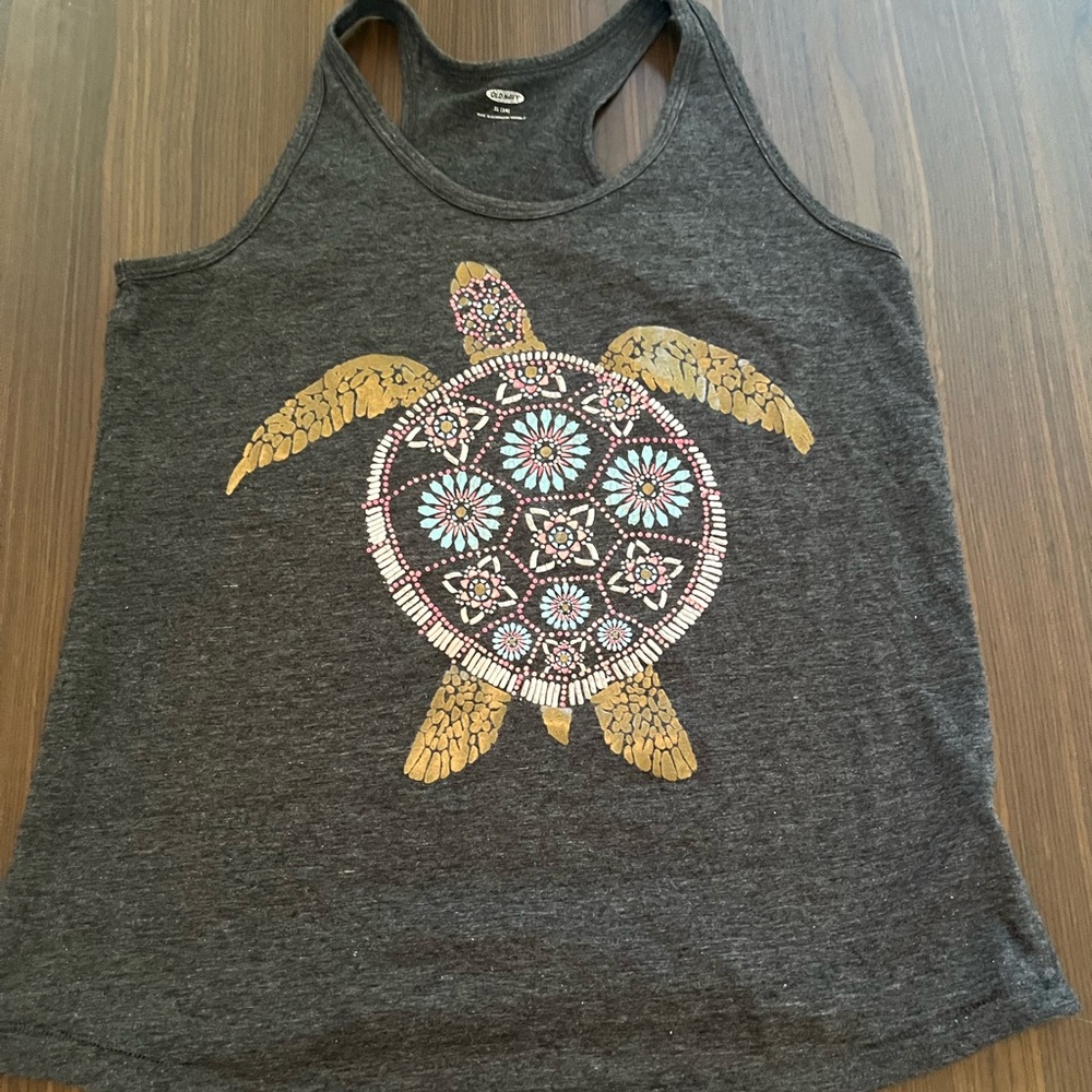 Old Navy turtle tank top size XL